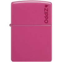 Zippo Windproof Pocket Lighter - Classic Frequency Zippo Logo Pink Finish | 49846ZL ,