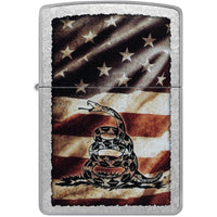 Zippo Windproof Lighter - Dont Tread on Me Color Image Design Street Chrome | 46417 ,