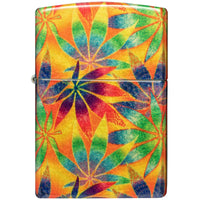 Zippo Windproof Lighter - Colorful Cannabis Design 540 Fusion Rich Brass | 48776 ,