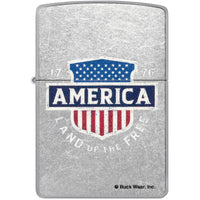 Zippo Windproof Lighter - Buck Wear in Color Image Design Street Chrome Finish | 48938 ,