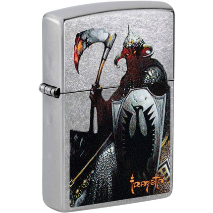 Zippo Windproof Lighter - Frank Frazetta in Color Image Design Street Chrome | 46161 ,