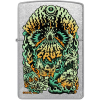 Zippo Windproof Lighter - Santa Cruz Volcano Design Street Chrome Finish | 46309 ,