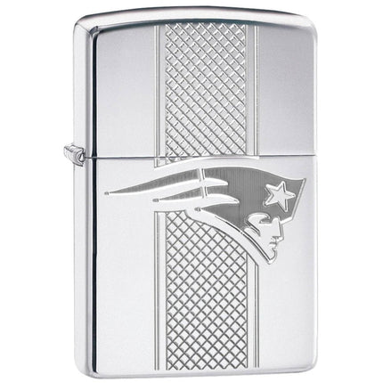 Zippo Windproof Lighter - NFL New England Patriots Collectible Street Chrome | 49495 ,