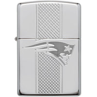 Zippo Windproof Lighter - NFL New England Patriots Collectible Street Chrome | 49495 ,