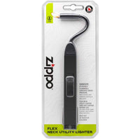 Zippo Utility Lighter - Black Metal Dual Flame Flex Neck Design Unfilled | 121321 ,