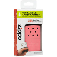Zippo Hand Warmer - Pink Metal Small Self Standing Design 6 Hour Refillable | 40473 ,