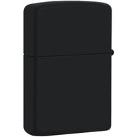 Zippo Windproof Pocket Lighter - Deco Flame Design Black Matte Finish Metal | 49217 ,
