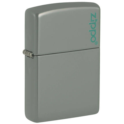 Zippo Windproof Lighter - Color Image Classic Sage Green Finish with Logo | 49843ZL ,