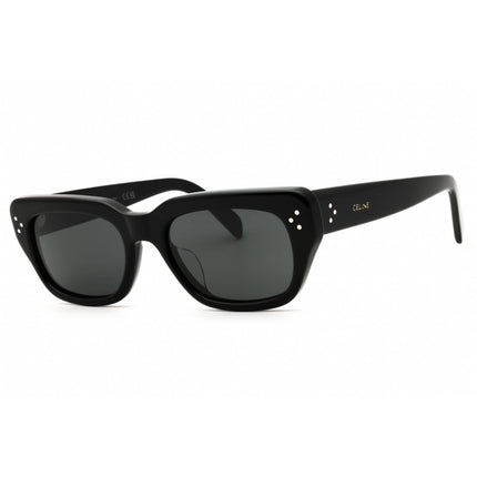Celine Unisex Sunglasses - Shiny Black Acetate Full Rim Rectangular | CL40267U 01A ,