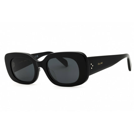 Celine Women's Sunglasses - Shiny Black Acetate Full Rim Rectangular | CL40287U 01A ,