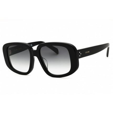 Celine Women's Sunglasses - Shiny Black Acetate Full Rim Oversized | CL40299U 01B ,
