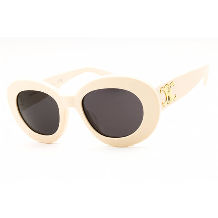 Celine Women's Sunglasses - Ivory Acetate Full Rim Oval Shape Frame | CL40312U 25A ,