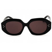 Celine Women's Sunglasses - Shiny Black Acetate Full Rim Oval Frame | CL40319F 01Y ,