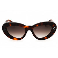 Celine Women's Sunglasses - Dark Havana Acetate Full Rim Cat Eye Frame | CL40320U 52F ,