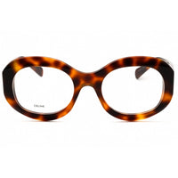 Celine Women's Eyeglasses - Blonde Havana Acetate Full Rim Oval Frame | CL50149I 053 ,