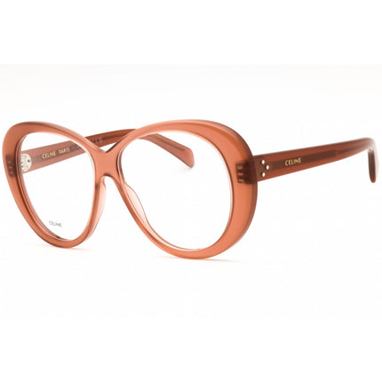 Celine Women's Eyeglasses - Shiny Light Brown Acetate Oversized Frame | CL50150I 045 ,
