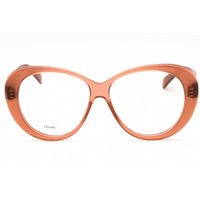 Celine Women's Eyeglasses - Shiny Light Brown Acetate Oversized Frame | CL50150I 045 ,