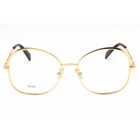 Celine Women's Eyeglasses - Shiny Endura Gold Metal Full Rim Round | CL50152U 030 ,