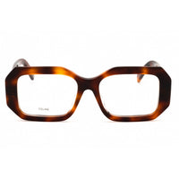 Celine Women's Eyeglasses - Blonde Havana Acetate Full Rim Square Frame | CL50155F 053 ,