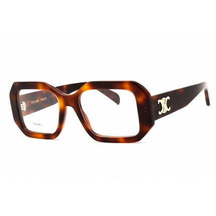 Celine Women's Eyeglasses - Blonde Havana Acetate Full Rim Square Frame | CL50155I 053 ,