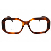 Celine Women's Eyeglasses - Blonde Havana Acetate Full Rim Square Frame | CL50155I 053 ,