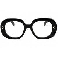 Celine Women's Eyeglasses - Shiny Black Acetate Full Rim Oval Frame | CL50162I 001 ,