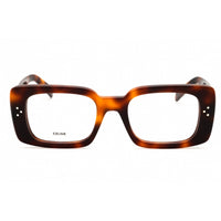 Celine Women's Eyeglasses - Blonde Havana Acetate Full Rim Square Frame | CL50163I 053 ,