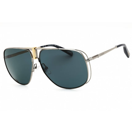 Chopard Men's Sunglasses - Shiny Gunmetal Metal Full Rim Aviator Frame | SCHG91V 509P ,