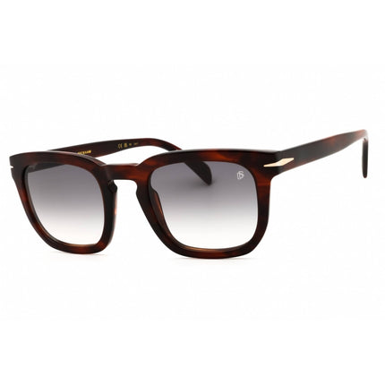 David Beckham Men's Sunglasses - Brown Horn Full Rim Rectangular | DB 7076/S 0EX4 9O ,