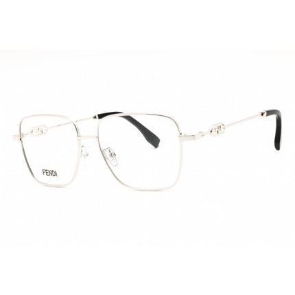 Fendi Men's Eyeglasses - Shiny Palladium Metal Full Rim Square Frame | FE50102F 016 ,