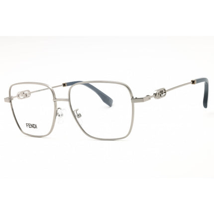 Fendi Men's Eyeglasses - Shiny Dark Ruthenium Square Full Rim Frame | FE50102F 012 ,