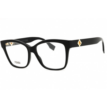 Fendi Women's Eyeglasses - Shiny Black Acetate Full Rim Cat Eye Frame | FE50117I 001 ,