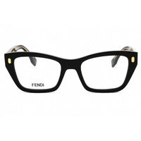 Fendi Women's Eyeglasses - Shiny Black Acetate Full Rim Cat Eye Frame | FE50118F 001 ,