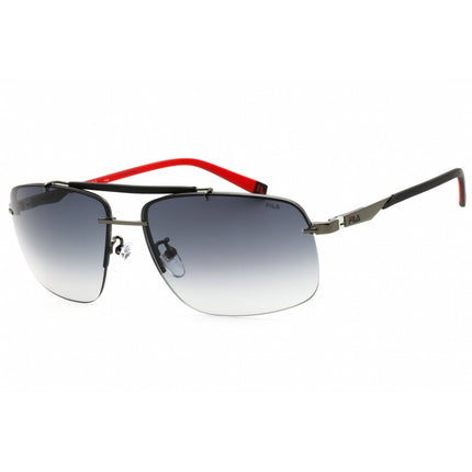 Fila Men's Sunglasses - Shiny Gunmetal Metal Full Rim Pilot Shape Frame | SFI210 0568 ,