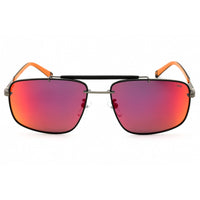 Fila Men's Sunglasses - Gunmetal w/Matt Black Parts Pilot Full Rim | SFI210V K56R ,