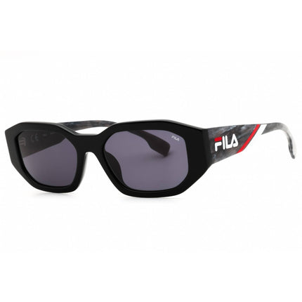 Fila Women's Sunglasses - Shiny Black Acetate Full Rim Oval Shape Frame | SFI315 0700 ,