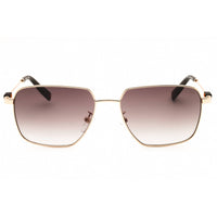 Fila Unisex Sunglasses - Shiny Rose Gold Metal Full Rim Square Frame | SFI457 300Y ,