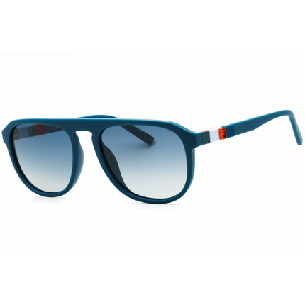 Fila Men's Sunglasses - Matte Full Blue Acetate Full Rim Aviator Frame | SFI528 7SFP ,