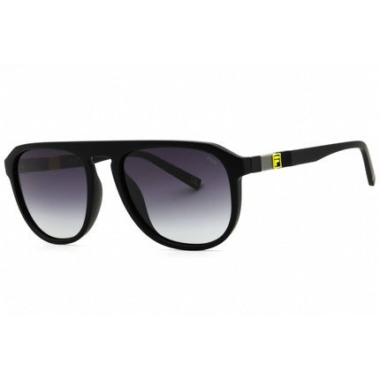 Fila Men's Sunglasses - Semi Matt Black Acetate Full Rim Aviator Frame | SFI528 U28P ,