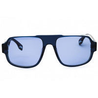 Fila Men's Sunglasses - Blue/Transparent Azure Acetate Rectangular Frame | SFI529 0J62 ,