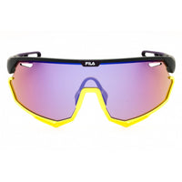 Fila Men's Sunglasses - Matte Grey/Yellow Shield Full Rim Shield Frame | SFI721 507V ,