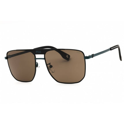 Fila Men's Sunglasses - Semi-Matt Black with Coloured Parts Full Rim | SFI728 0Q46 ,