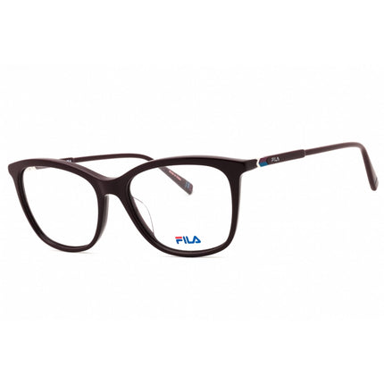 Fila Women's Eyeglasses - Shiny Burgundy Acetate Full Rim Cat Eye Frame | VF9402 01CK ,