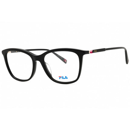 Fila Women's Eyeglasses - Shiny Black Acetate Full Rim Cat Eye Frame | VF9402 0700 ,