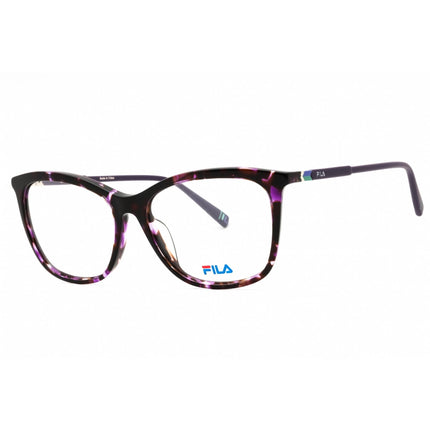 Fila Women's Eyeglasses - Shiny Transparent Purple Havana Cat Eye Frame | VF9402 09SJ ,