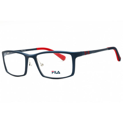 Fila Men's Eyeglasses - Matt Blue Plastic Full Rim Rectangular Frame | VFI027 01HL ,