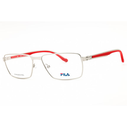 Fila Men's Eyeglasses - Matt Palladium Metal Full Rim Rectangular Frame | VFI029 0581 ,