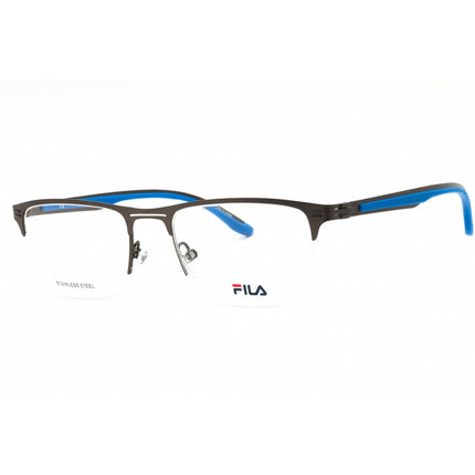 Fila Men's Eyeglasses - Matt Gunmetal Metal Half Rim Rectangular Frame | VFI030 0627 ,