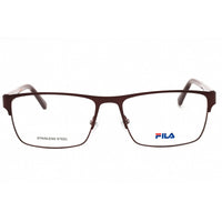 Fila Men's Eyeglasses - Matt Antique Burgundy Metal Rectangular Frame | VFI033 01AR ,