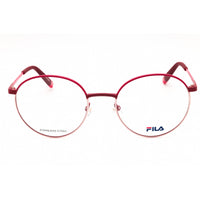 Fila Women's Eyeglasses - Matt Burgundy Metal Full Rim Round Shape Frame | VFI093 08BE ,